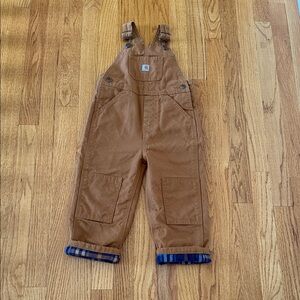 Carhartt Kids Overalls in Brown